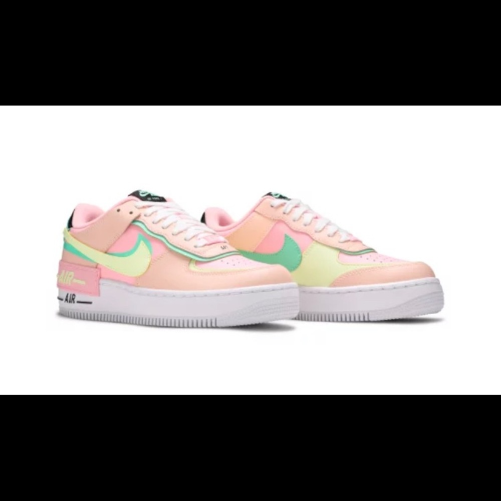nike air force 1 colorblock, lightly used